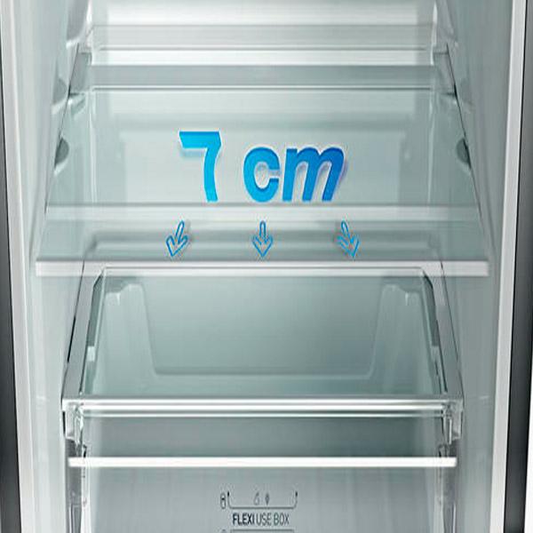 Выдвижные полки с большим обзоров в холодильниках Индезит
