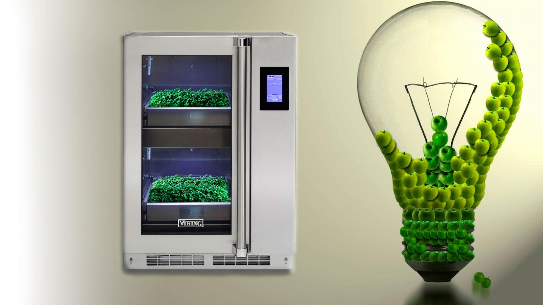 Холодильник Viking для выращивания зелени 